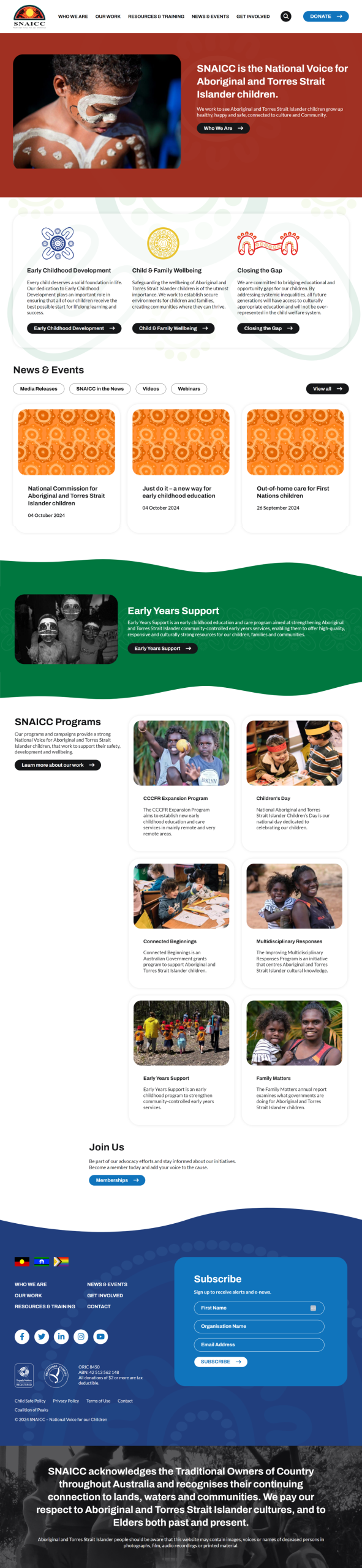 SNAICC Full Page Shot